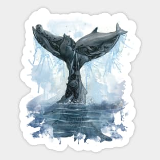 Whale Tail Sticker